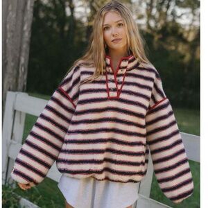 Eleven eleven striped fleece XL